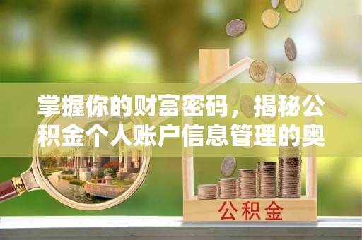 顺城掌握你的财富密码，揭秘公积金个人账户信息管理的奥秘