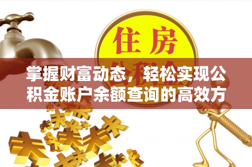 顺城掌握财富动态，轻松实现公积金账户余额查询的高效方法