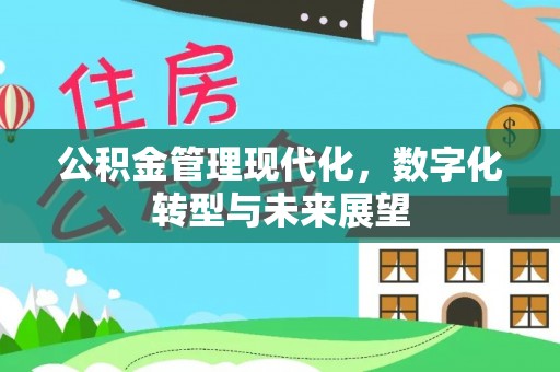 顺城公积金管理现代化，数字化转型与未来展望