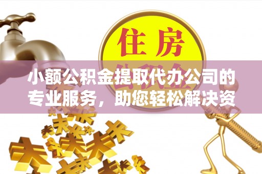 顺城小额公积金提取代办公司的专业服务，助您轻松解决资金难题