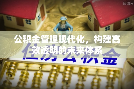 顺城公积金管理现代化，构建高效透明的未来体系