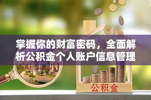 顺城掌握你的财富密码，全面解析公积金个人账户信息管理与优化
