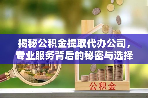 顺城揭秘公积金提取代办公司，专业服务背后的秘密与选择指南