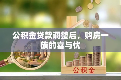 顺城公积金贷款调整后，购房一族的喜与忧