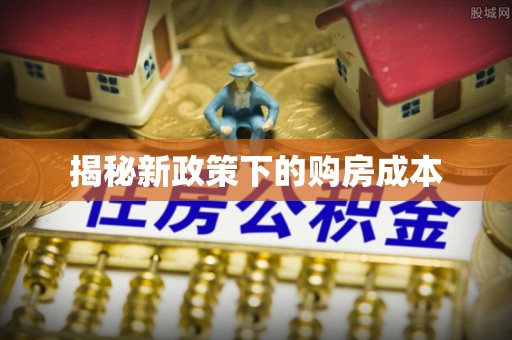 顺城揭秘新政策下的购房成本