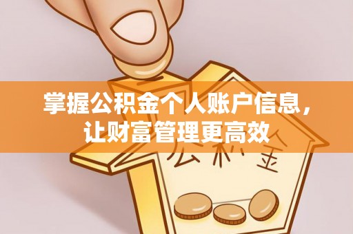 顺城掌握公积金个人账户信息，让财富管理更高效
