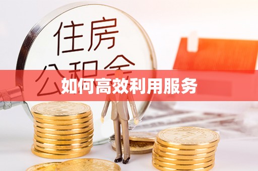 顺城如何高效利用服务
