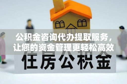 顺城公积金咨询代办提取服务，让您的资金管理更轻松高效