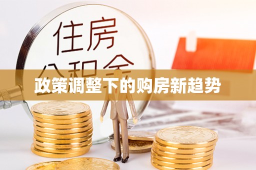 顺城政策调整下的购房新趋势