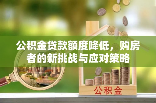 顺城公积金贷款额度降低，购房者的新挑战与应对策略