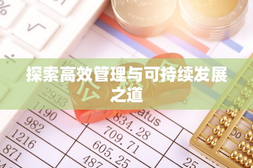 顺城探索高效管理与可持续发展之道
