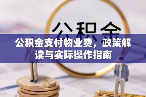 顺城公积金支付物业费，政策解读与实际操作指南