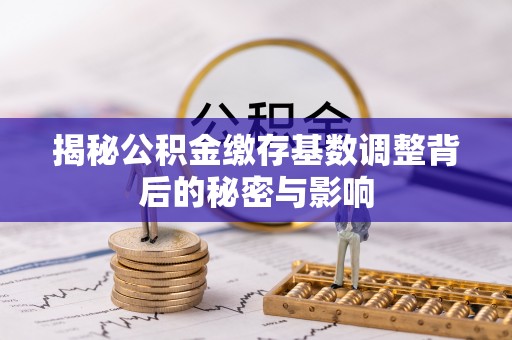 顺城揭秘公积金缴存基数调整背后的秘密与影响