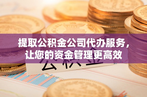 顺城提取公积金公司代办服务，让您的资金管理更高效