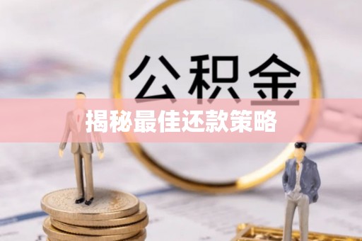 顺城揭秘最佳还款策略
