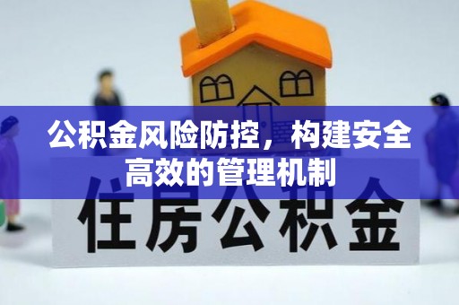 顺城公积金风险防控，构建安全高效的管理机制