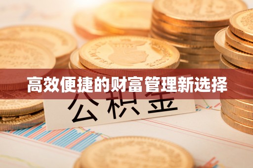 顺城高效便捷的财富管理新选择