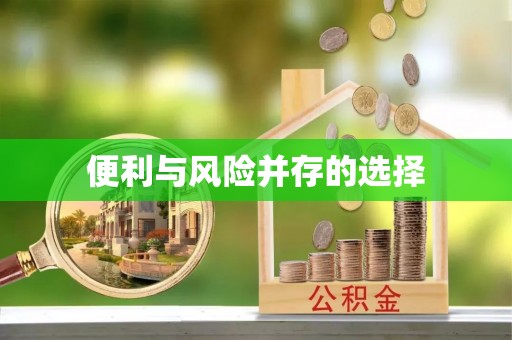 顺城便利与风险并存的选择
